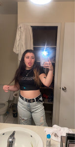 Nibber black Letter Rhinestone cotton T Shirts women summer Navel Bare Cropped Streetwear Fashion Top Tee Slim Fit Short T-shirt
