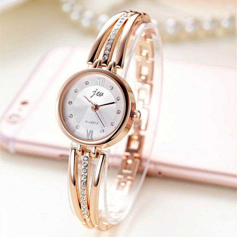 Rhinestone Watches Women Luxury Brand Stainless Steel Bracelet watches