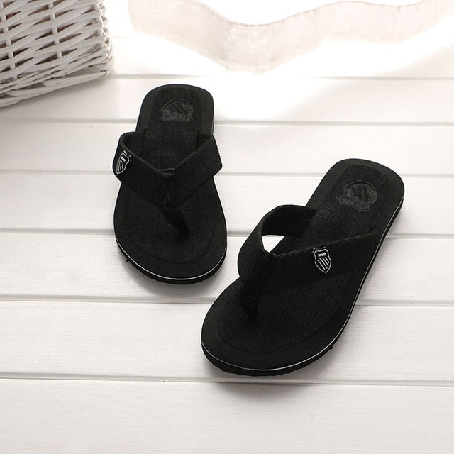 2019 New Arrival Summer Men Flip Flops High Quality Beach Sandals Anti-slip Zapatos Hombre Casual Shoes Wholesale A10