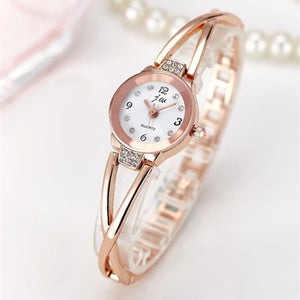 Rhinestone Watches Women Luxury Brand Stainless Steel Bracelet watches