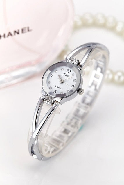 Rhinestone Watches Women Luxury Brand Stainless Steel Bracelet watches