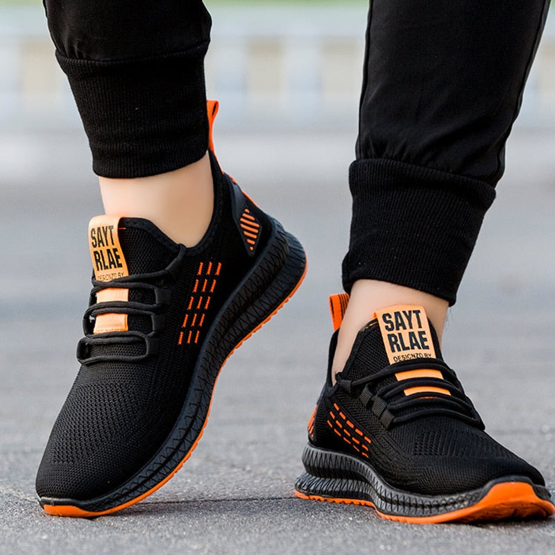 Men Vulcanized Shoes Air Mesh Mens Trainers Lightweight Casual Shoes