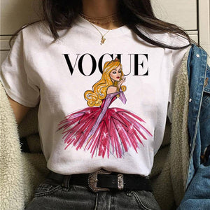 Vogue princess t shirt aesthetic women fashion girls 90s t shirt harajuku ulzzang print graphic summer t shirt top tee female