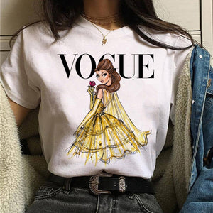 Vogue princess t shirt aesthetic women fashion girls 90s t shirt harajuku ulzzang print graphic summer t shirt top tee female