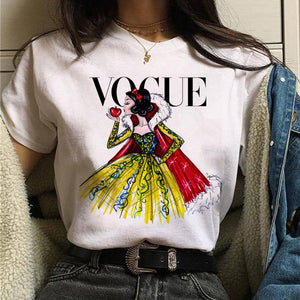 Vogue princess t shirt aesthetic women fashion girls 90s t shirt harajuku ulzzang print graphic summer t shirt top tee female