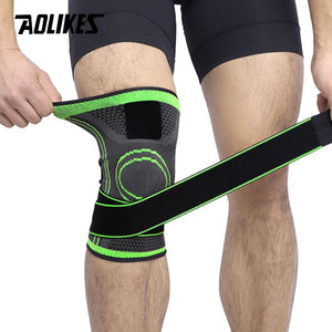 AOLIKES 1 pieces 2019 knee support professional protection sport breathable knee pad bandage knee pad basketball Tennis cycling