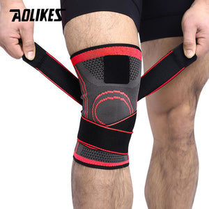 AOLIKES 1 pieces 2019 knee support professional protection sport breathable knee pad bandage knee pad basketball Tennis cycling