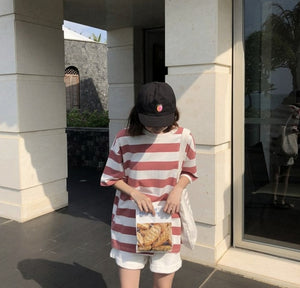 Harajuku Striped Shirt Streetwear for Women 2020 Korean Style Long Sleeve Vogue Camisa Mujer Autumn Plus Size Women Shirt