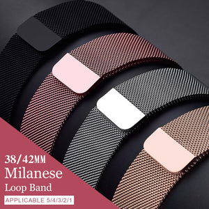 Milanese Loop For Apple Watch band strap.Stainless Steel Link Bracelet wrist watchband