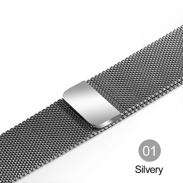 Milanese Loop For Apple Watch band strap.Stainless Steel Link Bracelet wrist watchband