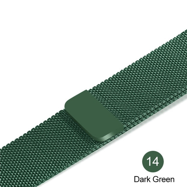 Milanese Loop For Apple Watch band strap.Stainless Steel Link Bracelet wrist watchband