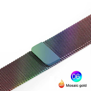 Milanese Loop For Apple Watch band strap.Stainless Steel Link Bracelet wrist watchband