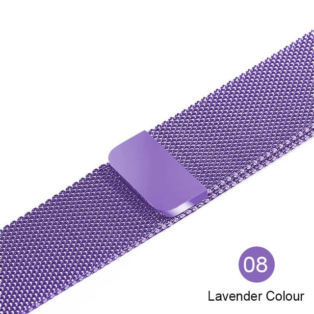Milanese Loop For Apple Watch band strap.Stainless Steel Link Bracelet wrist watchband