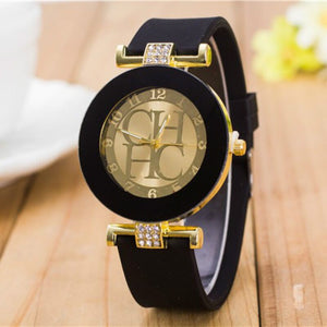 2018 New Simple Leather Brand Geneva Casual Quartz Watch Women Crystal Silicone Watches Relogio Feminino Wristwatch Great Deal