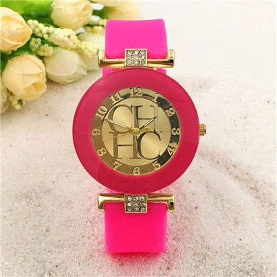2018 New Simple Leather Brand Geneva Casual Quartz Watch Women Crystal Silicone Watches Relogio Feminino Wristwatch Great Deal