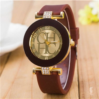 2018 New Simple Leather Brand Geneva Casual Quartz Watch Women Crystal Silicone Watches Relogio Feminino Wristwatch Great Deal