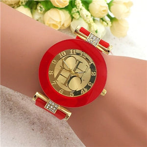 2018 New Simple Leather Brand Geneva Casual Quartz Watch Women Crystal Silicone Watches Relogio Feminino Wristwatch Great Deal