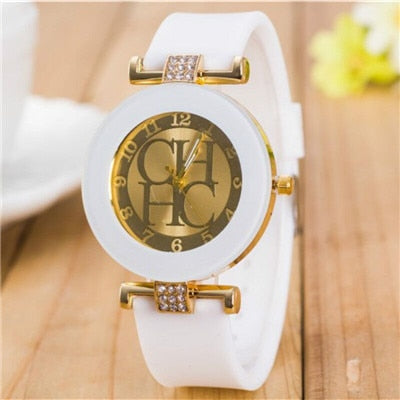 2018 New Simple Leather Brand Geneva Casual Quartz Watch Women Crystal Silicone Watches Relogio Feminino Wristwatch Great Deal