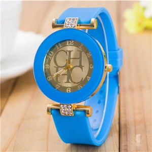 2018 New Simple Leather Brand Geneva Casual Quartz Watch Women Crystal Silicone Watches Relogio Feminino Wristwatch Great Deal