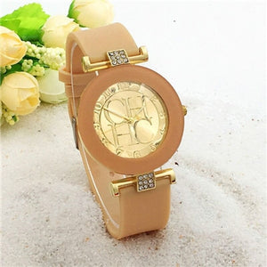 2018 New Simple Leather Brand Geneva Casual Quartz Watch Women Crystal Silicone Watches Relogio Feminino Wristwatch Great Deal