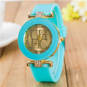 2018 New Simple Leather Brand Geneva Casual Quartz Watch Women Crystal Silicone Watches Relogio Feminino Wristwatch Great Deal