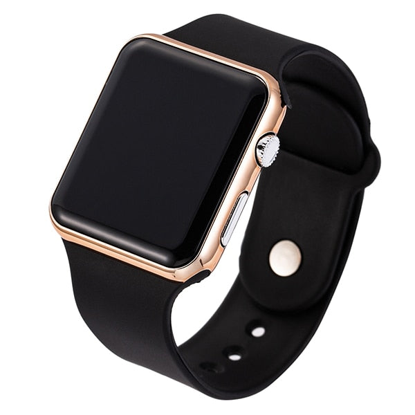2020 New black Casual Wrist watches Watch LED Digital Sport Men Wristwatch Silicone Watch