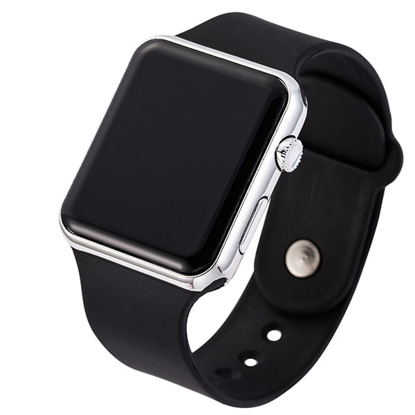 2020 New black Casual Wrist watches Watch LED Digital Sport Men Wristwatch Silicone Watch
