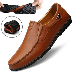 Genuine Leather Men Casual Shoes Luxury Brand 2019 Mens Loafers Moccasins Breathable Slip