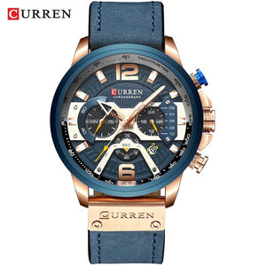 Casual Sport Watches for Men Blue Top Brand